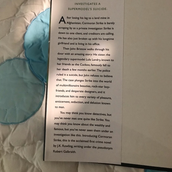 The Cuckoo's Calling by Robert Galbraith Book - Picture 3 of 3